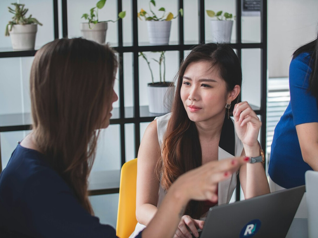 group of people discussing ideas